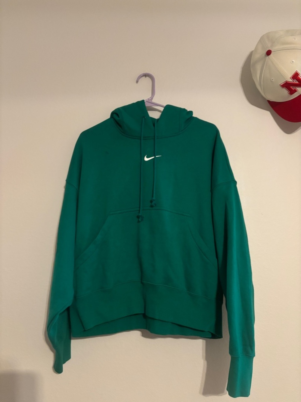 Nike Green Womens Hooded Sweatshirt